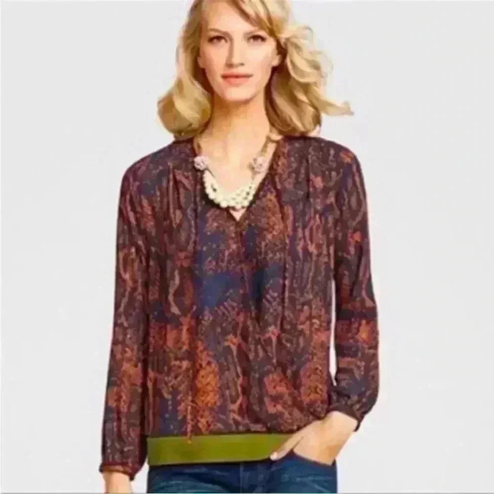 Cabi snake skin blouse